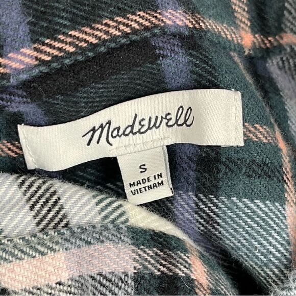 Madewell Plaid Flannel Sunday Button Down Shirt (Cronston Plaid) - Small - Picture 10 of 12